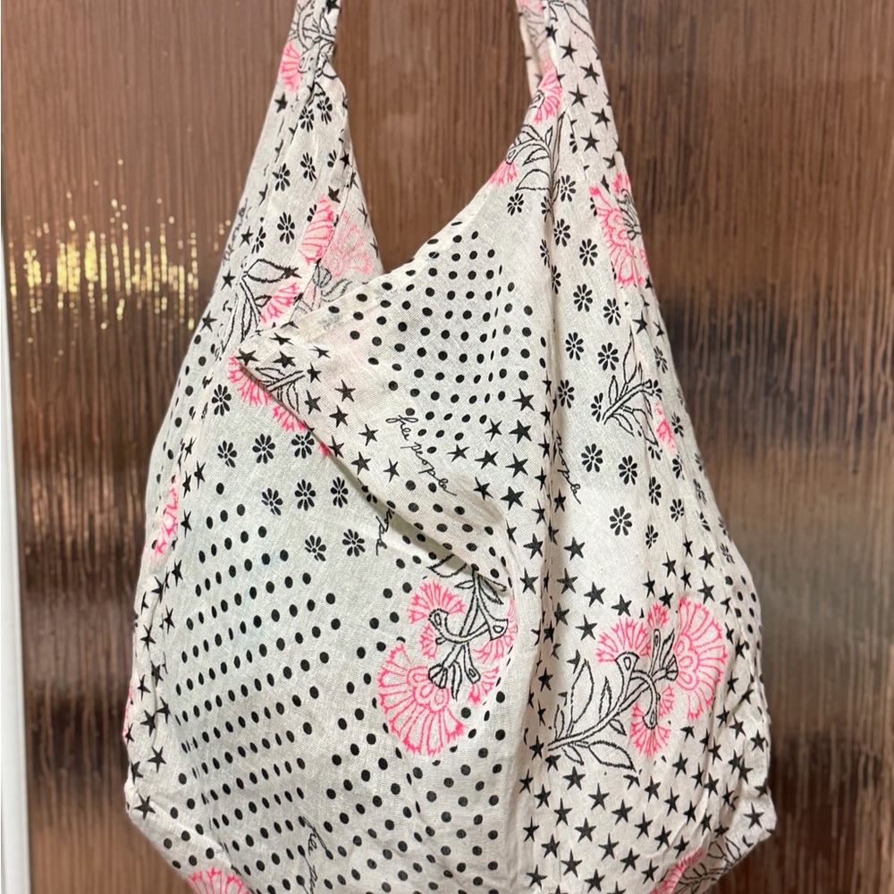 Free People Pink and Black Floral Hobo Bag - Picture 10 of 11